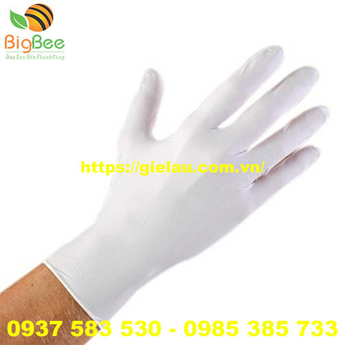 găng tay bảo hộ cao su nitrile dùng trong phòng sạch 
