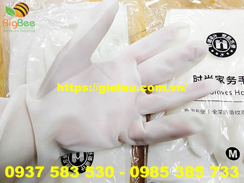 găng tay cao su phòng chống hóa chất ăn da tay
