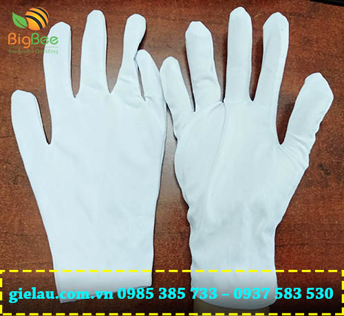 găng tay thun trắng dùng trong công nghiệp giá rẻ