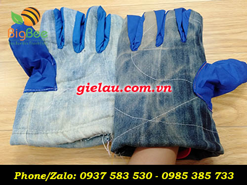 Găng tay vải bảo hộ jean