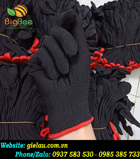 Găng tay vải thun đen 40g, 50g, 60g, 70g,.. giá gốc rẻ tại TP.HCM