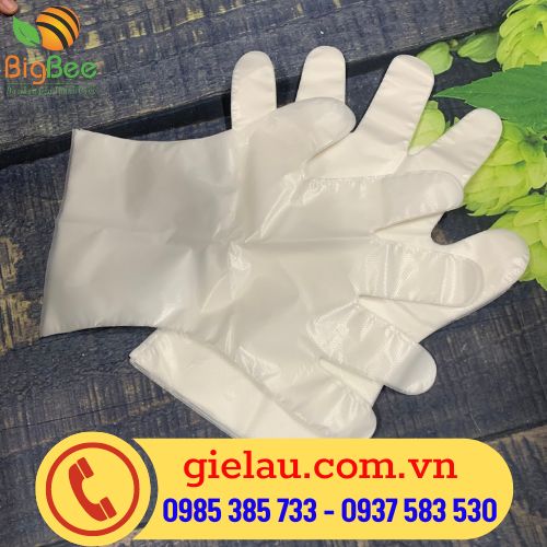 Găng tay xốp trắng sử dụng 1 lần giá rẻ tại Thu Hồng 