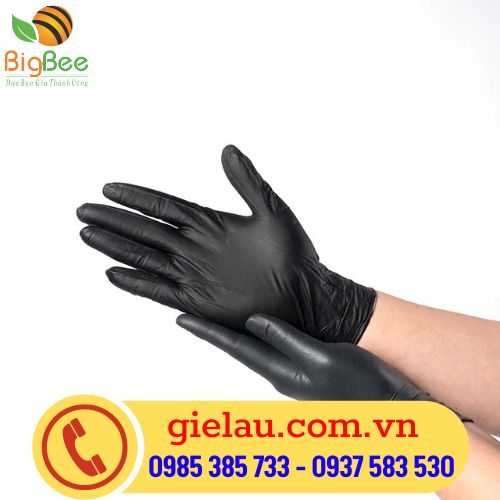 Găng tay y tế màu đen chính hãng an toàn khi sử dụng