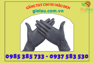 Găng tay cao su màu đen giá rẻ sử dụng an toàn